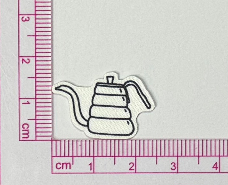 Gooseneck Kettle Patch – Minimal Coffee Line Art Phone Case Patch