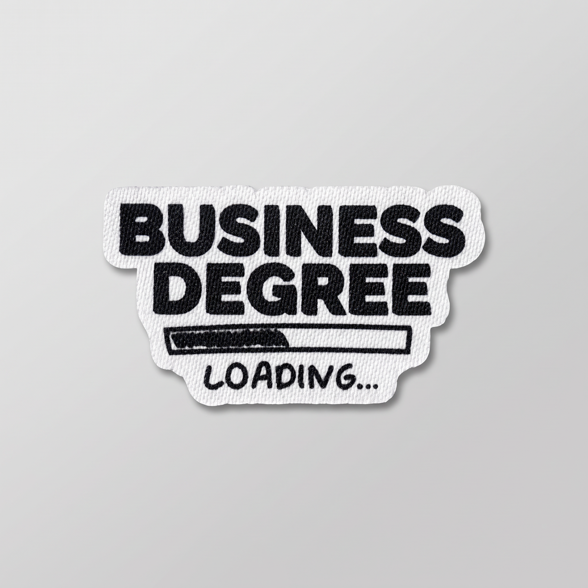 Business Degree Loading progress bar fabric patch