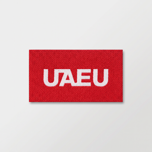 UAEU red university initials patch
