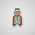 Rolling suitcase travel luggage patch