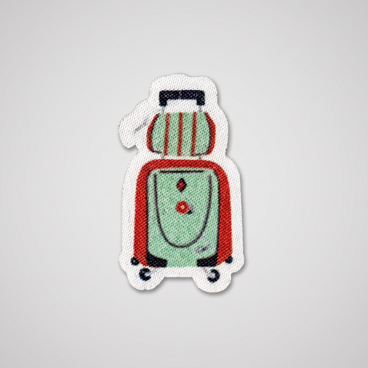 Rolling suitcase travel luggage patch