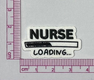 Nurse Loading Patch – Funny Progress Bar - with ruler for scale