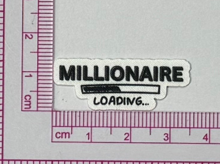 Millionaire Loading Patch – Progress Bar - with ruler for scale