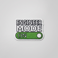 Engineer Mode On toggle switch fabric patch