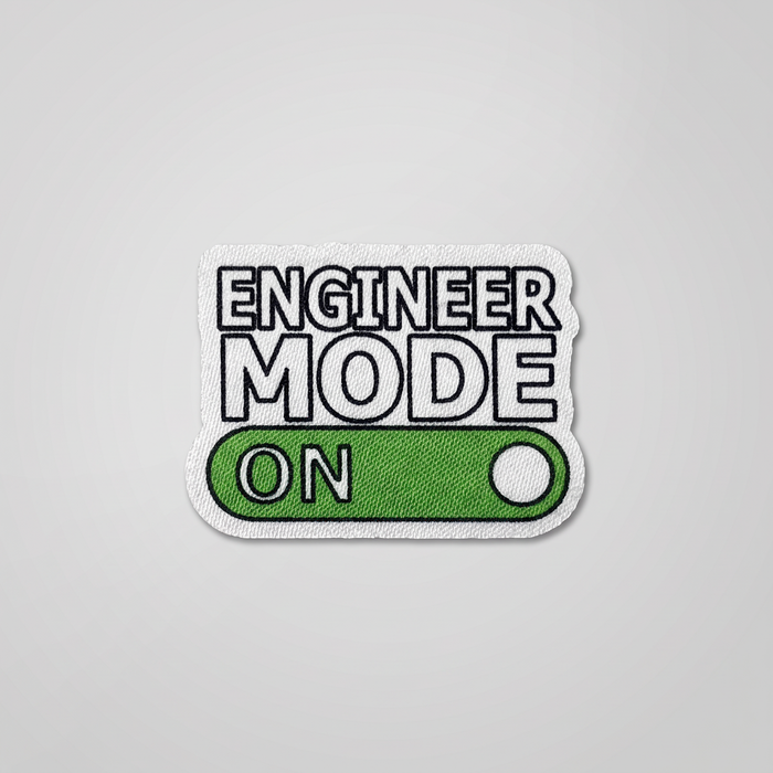 Engineer Mode On toggle switch fabric patch