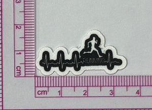 Running Heartbeat Patch – Runner Pulse Line - with ruler for scale