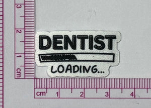 Dentist Loading Patch – Funny Progress Bar - with ruler for scale