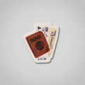Passport and boarding pass illustration patch