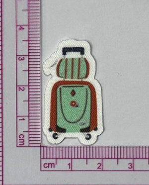 Rolling Suitcase Patch – Travel Luggage - with ruler for scale
