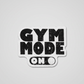 Gym Mode On toggle switch fabric patch