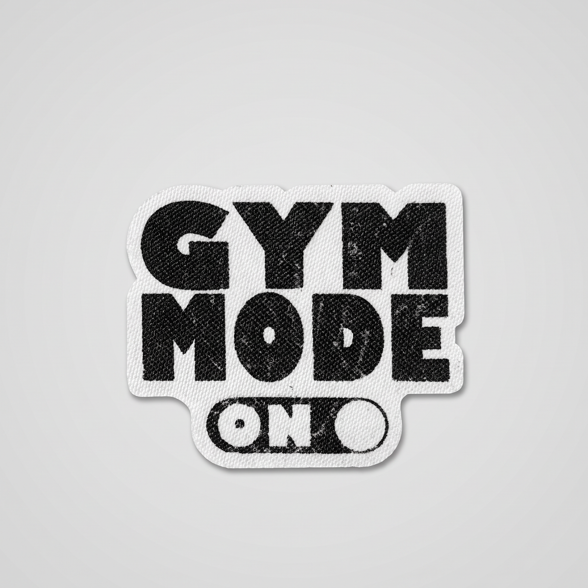 Gym Mode On toggle switch fabric patch