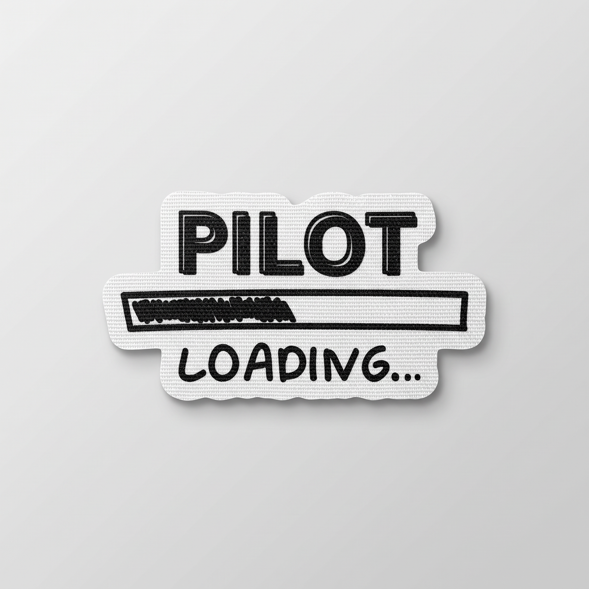 Pilot Loading progress bar fabric patch