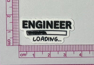Engineer Loading Patch – Funny Progress Bar - with ruler for scale