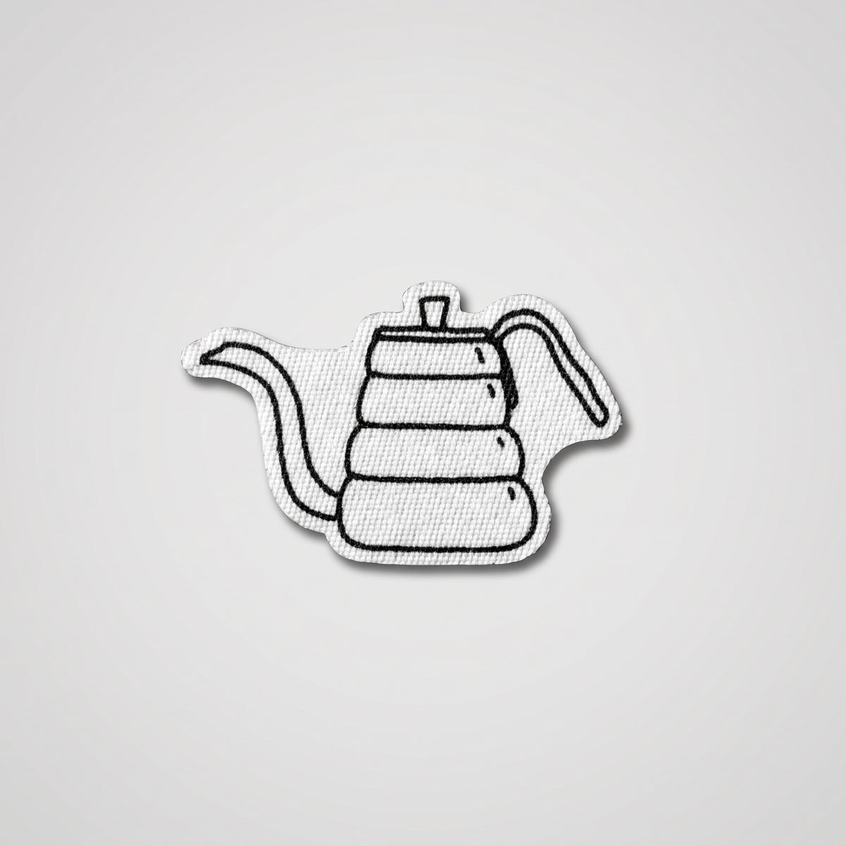 Gooseneck Kettle Patch – Minimal Coffee Line Art Phone Case Patch