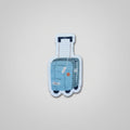 Teal Travel Suitcase Patch – Vacation Luggage Phone Case Patch