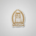 Golden Crest Emblem Patch – Laurel Wreath Fort Design Phone Case Patch