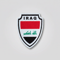 Iraq National Team Shield Embroidered Patch - Flag Design