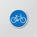 Blue Bicycle Lane Marker Patch