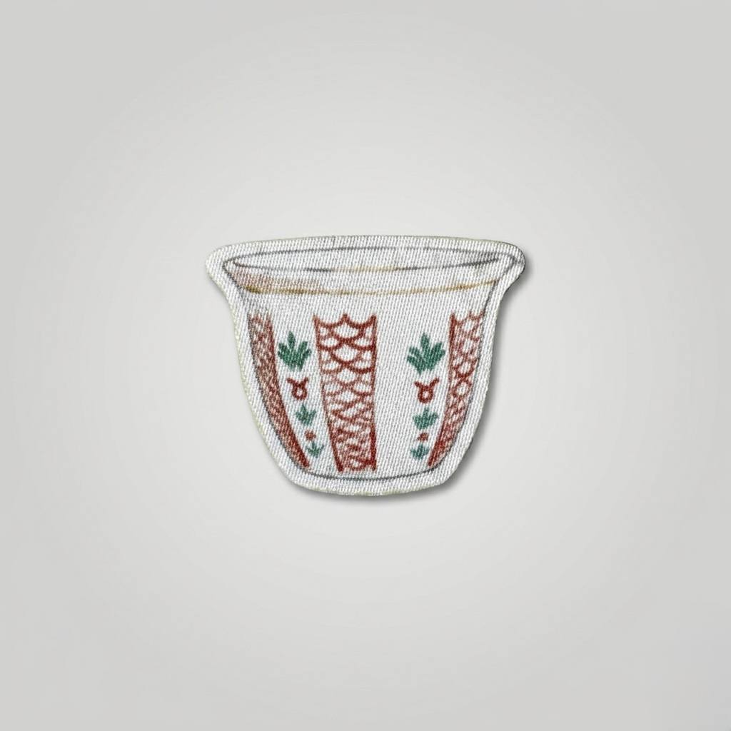 Botanical Coffee Mug Embroidered Patch